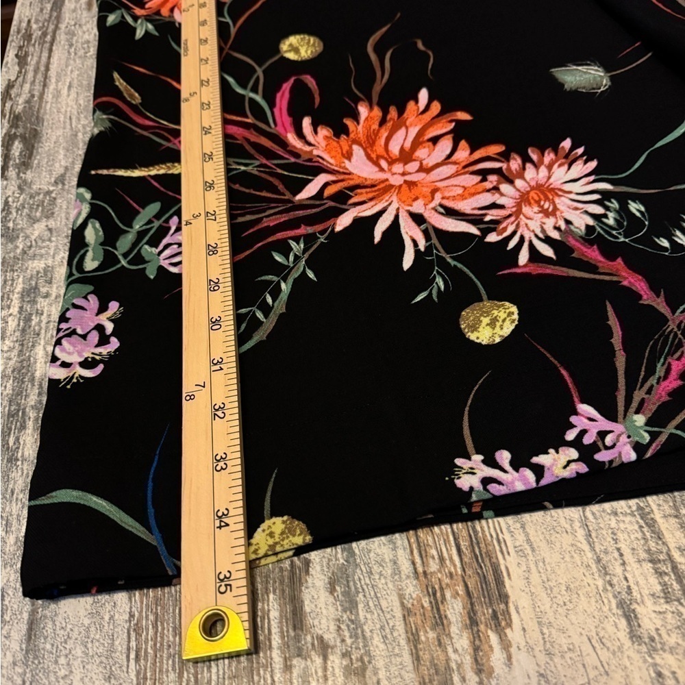 H&M Black Floral Shift Dress Medium - Picture 5 of 5